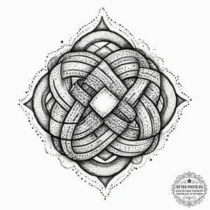 Tattoo sketch magical knot, tattoo flash shee... - эскиз тату (№1755819492_0, 21.08.2025 23:38) — tattoo-photo.ru