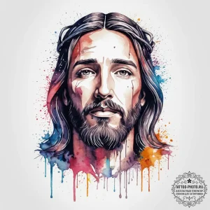 Tattoo sketch jesus christ portrait, concept... - эскиз тату (№1755820500_0, 21.08.2025 23:55) — tattoo-photo.ru