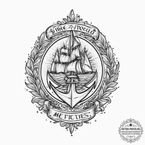 Tattoo sketch wool coat with a quote, ink ill... - эскиз тату (№1755821708_0, 22.08.2025 00:15) — tattoo-photo.ru