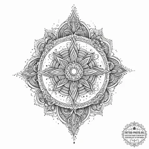 Tattoo sketch cosmic identity, ink illustrati... - эскиз тату (№1755825915_0, 22.08.2025 01:25) — tattoo-photo.ru