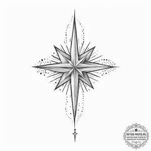 Tattoo sketch star of bethlehem - эскиз тату (№1755829344_0, 22.08.2025 02:22) — tattoo-photo.ru