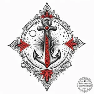 Tattoo sketch cosmic fount, artistic tattoo s... - эскиз тату (№1755832742_0, 22.08.2025 03:19) — tattoo-photo.ru