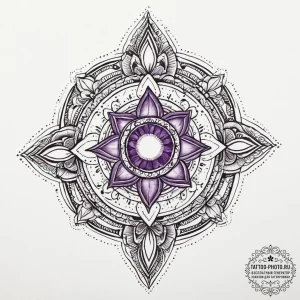 Tattoo sketch amethyst, concept art for tatto... - эскиз тату (№1755836172_0, 22.08.2025 04:16) — tattoo-photo.ru