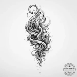 Tattoo sketch smoke - эскиз тату (№1755838338_0, 22.08.2025 04:52) — tattoo-photo.ru