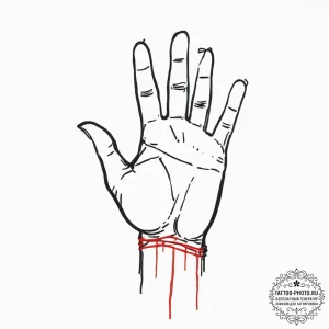 Tattoo sketch hands with a thread, tattoo dra... - эскиз тату (№1755838732_0, 22.08.2025 04:58) — tattoo-photo.ru