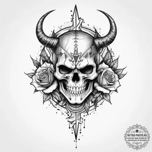 Tattoo sketch perun, the god of thunder, with... - эскиз тату (№1755847659_0, 22.08.2025 07:27) — tattoo-photo.ru