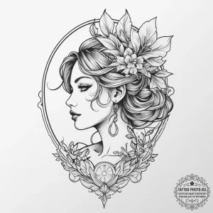 Tattoo sketch nymph tattoo, tattoo drawing ou... - эскиз тату (№1755849458_0, 22.08.2025 07:57) — tattoo-photo.ru