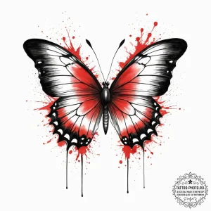 Tattoo sketch butterfly wing, tattoo sketch d... - эскиз тату (№1755851464_0, 22.08.2025 08:31) — tattoo-photo.ru
