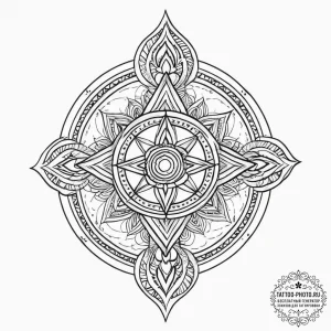 Tattoo sketch wiccan symbols, tattoo sketch d... - эскиз тату (№1755852475_0, 22.08.2025 08:47) — tattoo-photo.ru