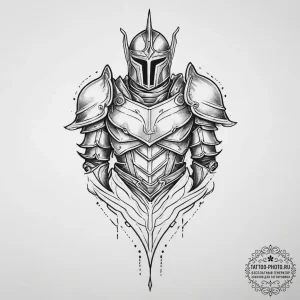 Tattoo sketch legendary armor, tattoo sketch... - эскиз тату (№1755855268_0, 22.08.2025 09:34) — tattoo-photo.ru