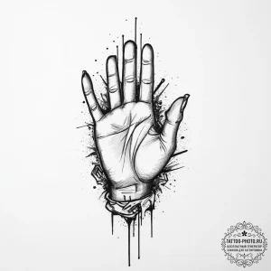 Tattoo sketch hands with a soul, tattoo line... - эскиз тату (№1755858294_0, 22.08.2025 10:24) — tattoo-photo.ru