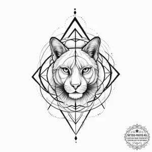 Tattoo sketch geometric black and white, tatt... - эскиз тату (№1755859291_0, 22.08.2025 10:41) — tattoo-photo.ru