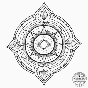 Tattoo sketch cosmic essence, tattoo flash sh... - эскиз тату (№1755860099_0, 22.08.2025 10:54) — tattoo-photo.ru