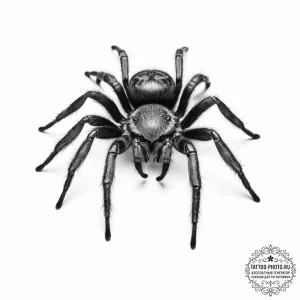 Tattoo sketch tarantula - эскиз тату (№1755862104_0, 22.08.2025 11:28) — tattoo-photo.ru