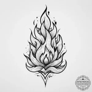 Tattoo sketch fire flame, tattoo flash sheet... - эскиз тату (№1755862707_0, 22.08.2025 11:38) — tattoo-photo.ru