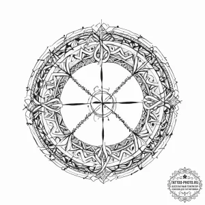 Tattoo sketch рунический круг, ink illustrati... - эскиз тату (№1755864165_0, 22.08.2025 12:02) — tattoo-photo.ru