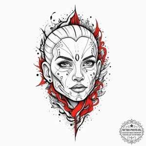 Tattoo sketch color, tattoo line art, black a... - эскиз тату (№1755865759_0, 22.08.2025 12:29) — tattoo-photo.ru