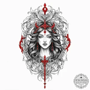 Tattoo sketch religious sacrifice, ink illust... - эскиз тату (№1755866558_0, 22.08.2025 12:42) — tattoo-photo.ru