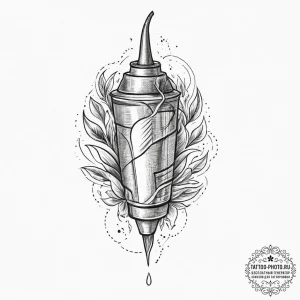 Tattoo sketch thread, tattoo line art, sepia... - эскиз тату (№1755867148_0, 22.08.2025 12:52) — tattoo-photo.ru