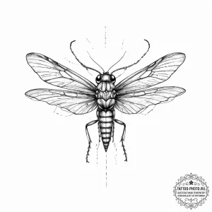 Tattoo sketch grasshopper, ink illustration f... - эскиз тату (№1755870169_0, 22.08.2025 13:42) — tattoo-photo.ru