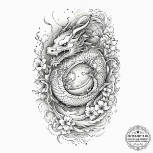 Tattoo sketch spiritual narrative, concept ar... - эскиз тату (№1755870972_0, 22.08.2025 13:56) — tattoo-photo.ru