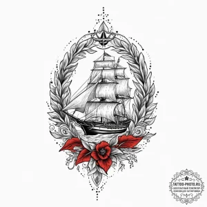 Tattoo sketch divine scene, artistic tattoo s... - эскиз тату (№1755876812_0, 22.08.2025 15:33) — tattoo-photo.ru