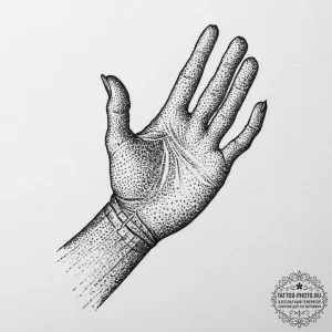 Tattoo sketch hands with a pen, ink illustrat... - эскиз тату (№1755877221_0, 22.08.2025 15:40) — tattoo-photo.ru