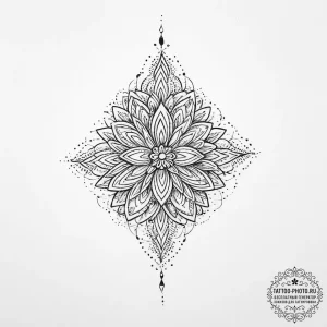 дотворк (dotwork) - эскиз тату (№1755878636_0, 22.08.2025 16:03) — tattoo-photo.ru