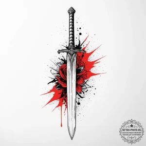 Tattoo sketch sword, tattoo drawing outline,... - эскиз тату (№1755879233_0, 22.08.2025 16:13) — tattoo-photo.ru