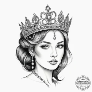Tattoo sketch tiara tattoo, artistic tattoo s... - эскиз тату (№1755887049_0, 22.08.2025 18:24) — tattoo-photo.ru