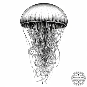 Tattoo sketch jellyfish tattoo, tattoo sketch... - эскиз тату (№1755889672_0, 22.08.2025 19:07) — tattoo-photo.ru