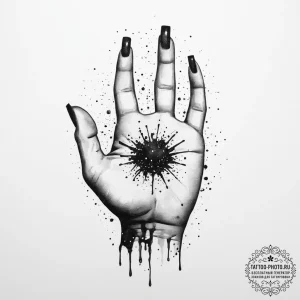 Tattoo sketch hands with a destiny, artistic... - эскиз тату (№1755890666_0, 22.08.2025 19:24) — tattoo-photo.ru