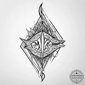 Tattoo sketch puns a pike that says "i'm a pi... - эскиз тату (№1755896097_0, 22.08.2025 20:54) — tattoo-photo.ru