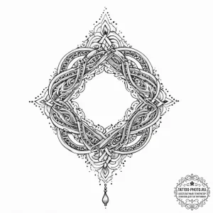 Tattoo sketch hands with a knot, concept art... - эскиз тату (№1755896690_0, 22.08.2025 21:04) — tattoo-photo.ru