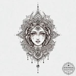 Tattoo sketch holy image, tattoo sketch desig... - эскиз тату (№1755897087_0, 22.08.2025 21:11) — tattoo-photo.ru