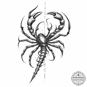 Tattoo sketch scorpion with a rifle, tattoo s... - эскиз тату (№1755900819_0, 22.08.2025 22:13) — tattoo-photo.ru
