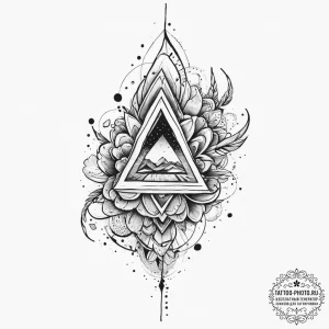 Tattoo sketch geometric curve, tattoo flash s... - эскиз тату (№1755901826_0, 22.08.2025 22:30) — tattoo-photo.ru