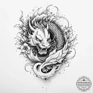 Tattoo sketch sacred portrayal, tattoo drawin... - эскиз тату (№1755902422_0, 22.08.2025 22:40) — tattoo-photo.ru