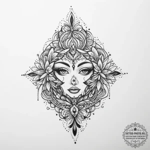 Tattoo sketch secret - эскиз тату (№1755905227_0, 22.08.2025 23:27) — tattoo-photo.ru