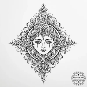 Tattoo sketch slavic mythology, tattoo flash... - эскиз тату (№1755906229_0, 22.08.2025 23:43) — tattoo-photo.ru