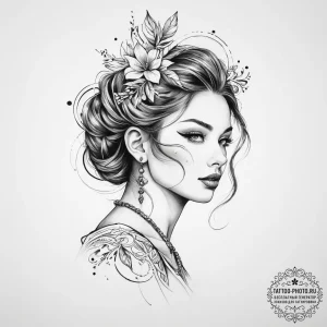 Tattoo sketch spirit - эскиз тату (№1755906828_0, 22.08.2025 23:53) — tattoo-photo.ru