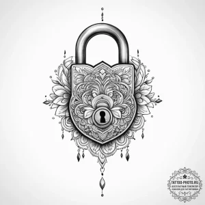 Tattoo sketch lock - эскиз тату (№1755908018_0, 23.08.2025 00:13) — tattoo-photo.ru