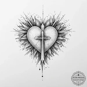 Tattoo sketch watercolor сердце, ink illustra... - эскиз тату (№1755910013_0, 23.08.2025 00:46) — tattoo-photo.ru