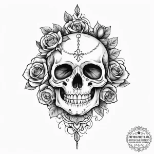 Tattoo sketch green, ink illustration for tat... - эскиз тату (№1755911211_0, 23.08.2025 01:06) — tattoo-photo.ru