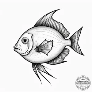 Tattoo sketch surgeonfish, concept art for ta... - эскиз тату (№1755914397_0, 23.08.2025 01:59) — tattoo-photo.ru