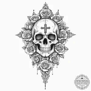 Tattoo sketch house silhouette, artistic tatt... - эскиз тату (№1755915599_0, 23.08.2025 02:19) — tattoo-photo.ru