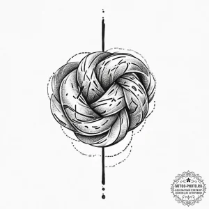 Tattoo sketch hands with a knot, artistic tat... - эскиз тату (№1755915999_0, 23.08.2025 02:26) — tattoo-photo.ru
