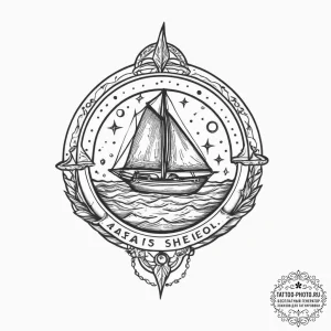 Tattoo sketch cosmic origin, tattoo sketch de... - эскиз тату (№1755924496_0, 23.08.2025 04:48) — tattoo-photo.ru