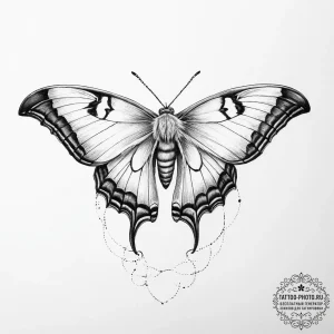 Tattoo sketch polyphemus moth, ink illustrati... - эскиз тату (№1755924893_0, 23.08.2025 04:54) — tattoo-photo.ru