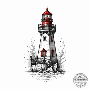 Tattoo sketch tower, tattoo flash sheet desig... - эскиз тату (№1755925092_0, 23.08.2025 04:58) — tattoo-photo.ru